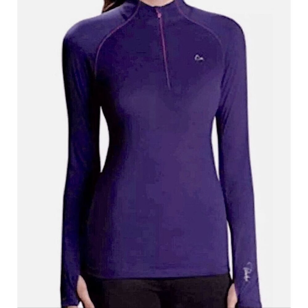 Merino Blend by Paradox Small Purple long sleeve shirt top 1/4 zip women’s